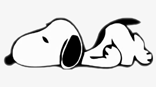 Transparent Laying Down Png - Snoopy Clipart Black And White, Png Download, Free Download
