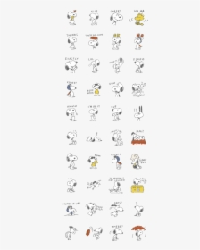 Snoopy Rough Sketches Line Sticker Gif & Png Pack - 史 怒 比 貼圖, Transparent Png, Free Download