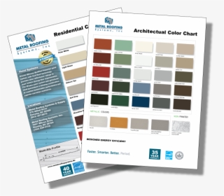 Metal Roofing Systems Color Charts - Types Of Metallic Colors, HD Png Download, Free Download