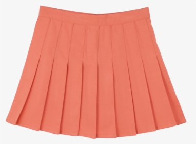 Orange Pleated Skirt, HD Png Download, Free Download