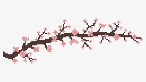 Sakura Pixel Art Png, Transparent Png, Free Download