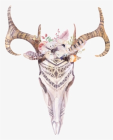 Antlers And Flowers Png Free, Transparent Png, Free Download