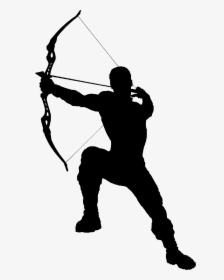 Archery Silhouette - Marvel Hawkeye Png, Transparent Png, Free Download