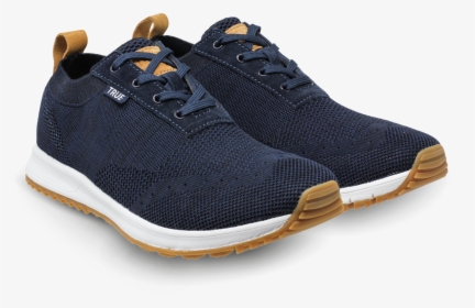 Navy Women"s Knit Dual Shoes Side View"   Title="navy - Running Shoe, HD Png Download, Free Download