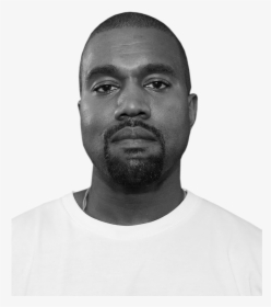 Kanye Face Png - Kanye West Black And White, Transparent Png, Free Download