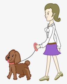 Dog Walking Dog-walking Clipart Transparent Png - Cartoon, Png Download, Free Download
