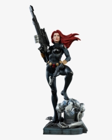 Black Widow Statue - Marvel Black Widow Char, HD Png Download, Free Download