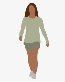 Faceless Woman Walking Clip Arts - Human Clipart, HD Png Download, Free Download