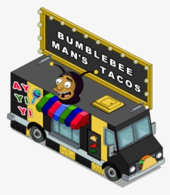 Tapped Out Bumblebee Man"s Tacos - Simpsons Bumblebee Man Taco Truck, HD Png Download, Free Download