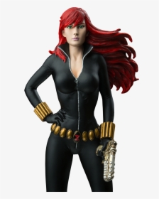 Black Widow 1 6 Statue , Png Download - Marvel Black Widow Statue, Transparent Png, Free Download