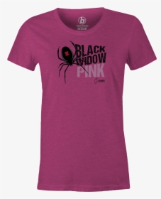 Black Widow Pink Bowling T-shirt Pink"  Class= - Active Shirt, HD Png Download, Free Download