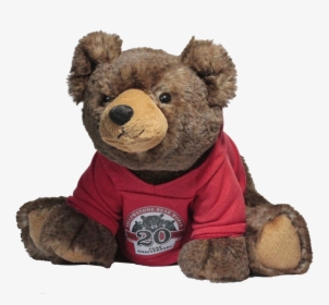 20 Year Anniversary Bear Plush Grizzly Red Hoodie - Teddy Bear, HD Png Download, Free Download