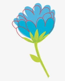 Blue Flower Vector - Flower Vector Png, Transparent Png, Free Download