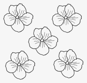 Flower, Vector, Drawing, Floral, Decorative - Gėlės Spalvinimui, HD Png Download, Free Download