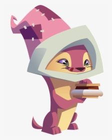 Otter With Smores - Animal Jam Otter Art, HD Png Download, Free Download