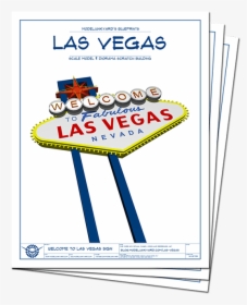 Welcome To Las Vegas Sign Blueprints - Welcome To Las Vegas Sign, HD Png Download, Free Download