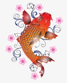 Japanese Koi Cherry Blossom, HD Png Download, Free Download
