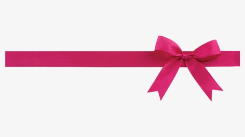 Pink Ribbon And Bow Png - Pink Ribbon Bow Clipart, Transparent Png, Free Download