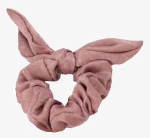 #scrunchie #pink #bow #headwear #pngs #png #lovely - Transparent Background Scrunchie Clipart, Png Download, Free Download