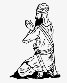 Png Black And White Sikh, Transparent Png, Free Download