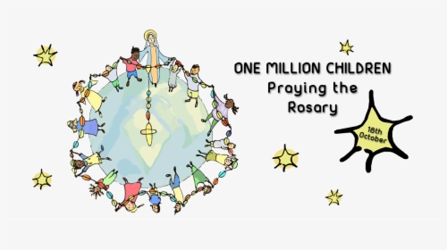 One Million Children Praying The Rosary , Png Download - Milion Deti Sa Modli Ruzenec, Transparent Png, Free Download