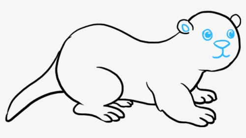 How To Draw Otter - Drawing Of A Otters, HD Png Download, Free Download