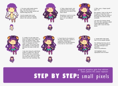 Step By Step Pixel Art Tutorial, HD Png Download, Free Download