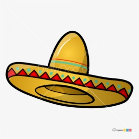 Yellow,clip Accessory - Sombrero Draw, HD Png Download, Free Download