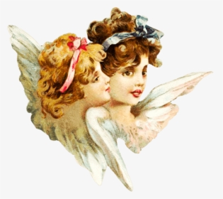 Victorian Smiling Angels - Angels Png, Transparent Png, Free Download