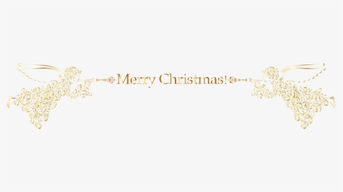 Merry Christmas Angels Png - Calligraphy, Transparent Png, Free Download