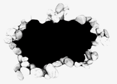 #hole #black #rocks #broken #effects #dark - Mask Photofiltre, HD Png Download, Free Download