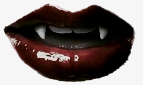 #vampire #fangs #lips #redlips #lipstick - Camille Belcourt Aesthetic, HD Png Download, Free Download