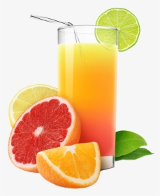 Picture Lemon Painted Ice Juice Grapefruit Cream,drinks - Orange Lemon Grapefruit Juice, HD Png Download, Free Download