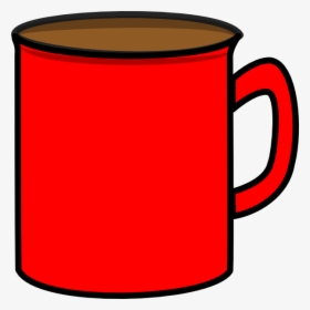 Red Mug Svg Clip Arts - Red Mug Clipart, HD Png Download, Free Download