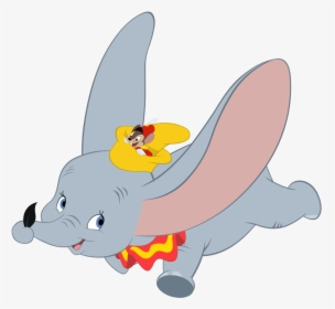 Dumbo Drawing Original - Dumbo Flying Transparent Background, HD Png Download, Free Download