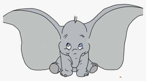 Quick Dumbo Drawing - Dumbo The Elephant Drawing, HD Png Download, Free Download