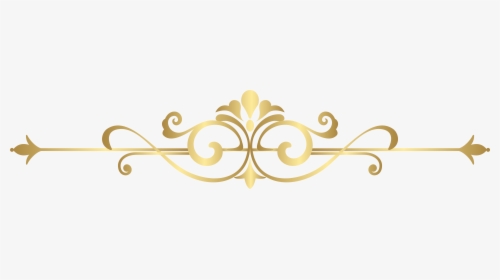 Decorative Clipart Decoration - Decorative Gold Line Png, Transparent Png, Free Download