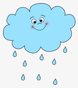 Happy Rain Cloud - Rain Clipart, HD Png Download, Free Download