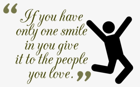 Smile Quotes Png High-quality Image - Calligraphy, Transparent Png, Free Download