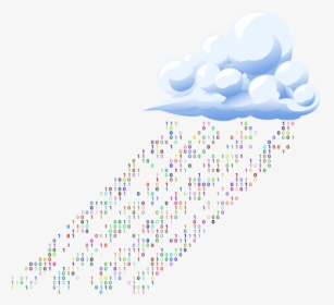 Transparent Rain Cloud Png - Binary Rain Png, Png Download, Free Download