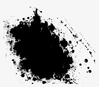 Transparent Blue Splatter Png - Black Spray Paint Splatter, Png Download, Free Download
