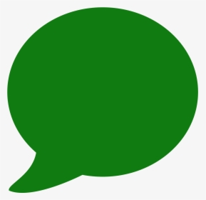 Green Circle Leaf Clip Art - Green Clipart Talking Bubble, HD Png Download, Free Download