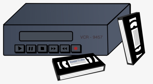 Transparent Cassette Tape Clipart - Vhs Player Clip Art, HD Png Download, Free Download