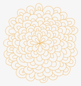 Pix For Flower Outline Png - Circle, Transparent Png, Free Download