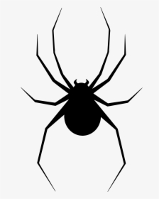 Spider Web Clip Art - Black Widow Spider Silhouette, HD Png Download, Free Download