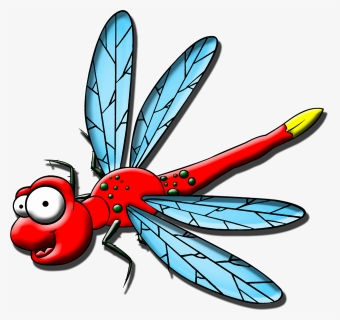 Cartoon Dragonfly - Gambar Capung Kartun, HD Png Download, Free Download