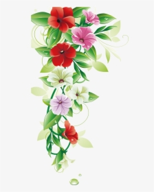 Flower Clip Art - Border Flower Design Png, Transparent Png, Free Download