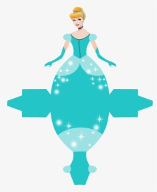 Disney Box Cinderella Disney Crafts Free - Paper Craft Princess, HD Png Download, Free Download