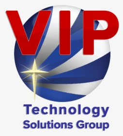 Vip Technology Solutions Group Stylized Logo And Name - Graphic Design, HD Png Download, Free Download
