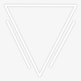 #neon #glow #triangle #white #freetoedit #geometric - White Triangle Border Png, Transparent Png, Free Download